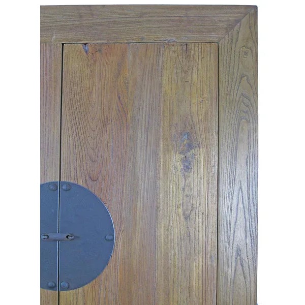Late 19th Century Square-Corner Elm Cabinet For Sale - Image 5 of 8