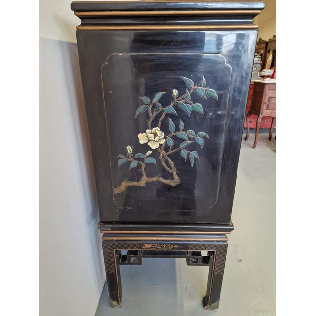 Oriental Cabinet in Oak For Sale - Image 5 of 11