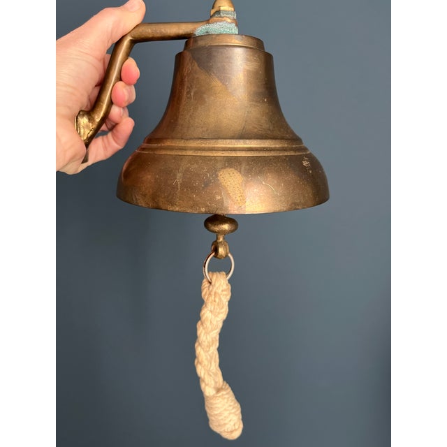 A gorgeous nautical piece found at an estate sale outside of Kennebunkport. This bell makes a beautiful deep sound and has...