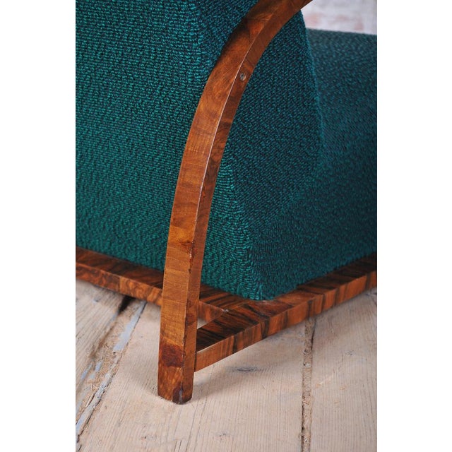 This armchair is a prime example of Czechoslovak Art Deco from the 1920s. During this period, furniture design shifted...