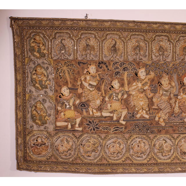 Thai Embroidery, 19th Century For Sale - Image 5 of 9