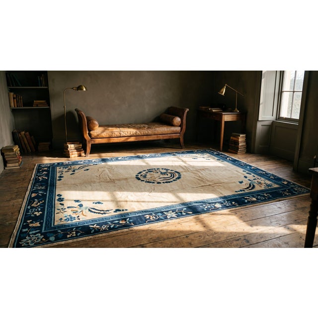 Early 20th Century Chinese Peking Carpet For Sale - Image 10 of 11