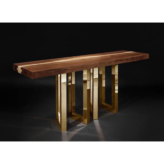 Gold Medium 6 Nickel Table by Il Pezzo Mancante For Sale - Image 8 of 10