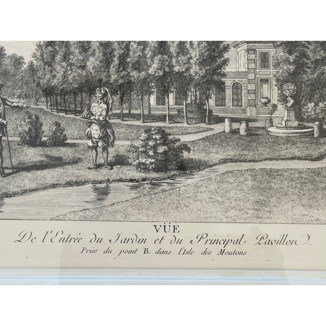 1960s 18Th. C. French Print of Versailles Gardens For Sale - Image 5 of 12