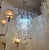 Mid-Century Modern 1970s Murano Glass and Chrome Chandelier-Italy For Sale - Image 3 of 15