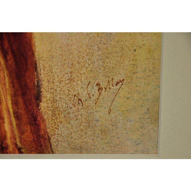 Charles Alphonse Paul Bellay. French ( b.1826 - d.1900 ). Salome. Watercolour On Paper. Signed Lower Right. Image size...