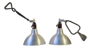 Industrial Workstation Clamp Sconces, 1960s, Set of 2