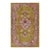Vintage Zeki Müren Rug in Chartreuse With Floral Medallion, From Rug & Kilim For Sale