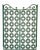 Pair of 1950s wrought iron interior grilles. This model, of very high quality craftsmanship, is in its original green...
