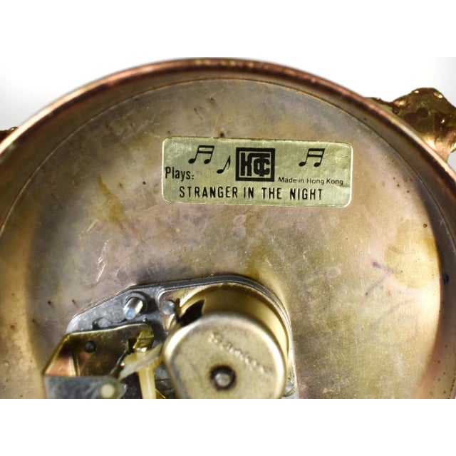 Vintage Sankyo Brutalist Art Owl Musical Box Figurine For Sale - Image 9 of 10