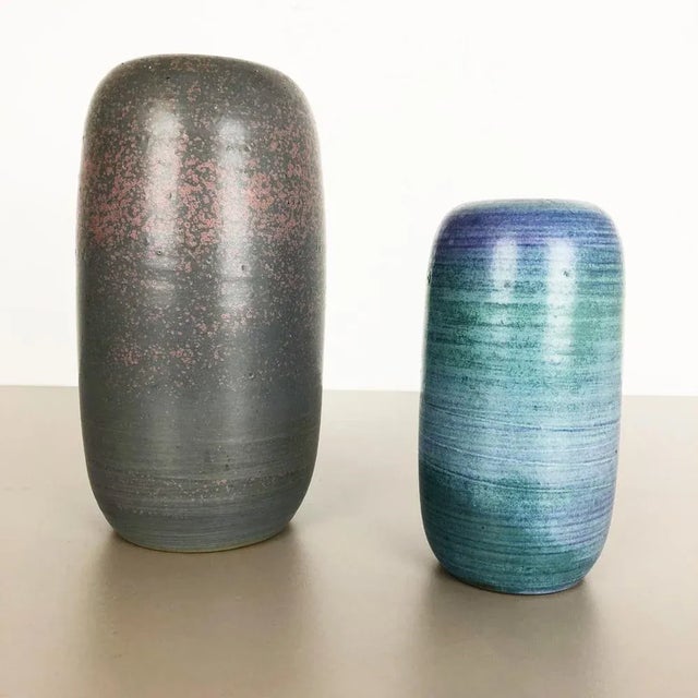 Ceramic Vases by Piet Knepper for Mobach Netherlands, 1970s, Set of 2 For Sale - Image 13 of 14