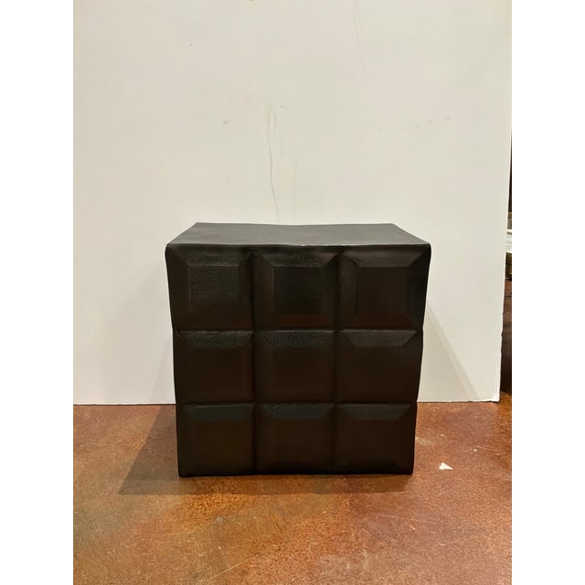 Industrial Currey & Co Bower Metal Side Table For Sale - Image 3 of 5