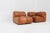 Animal Skin Vintage Modular Sofa in Cognac Leather, Italy, 1970s, Set of 4 For Sale - Image 7 of 9