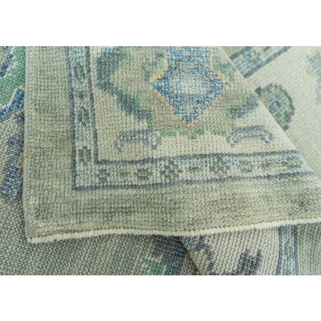 Turkish Oushak Rug 4'x 6' #19172 For Sale In Houston - Image 6 of 8