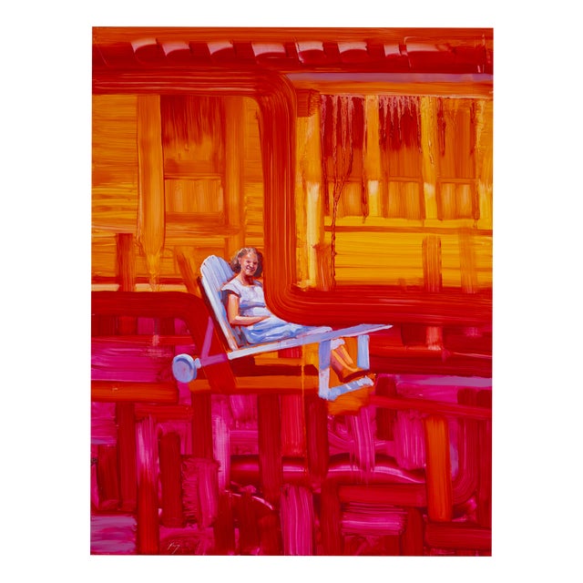 Dave King, Lounge, 2000s, Oil on Aluminum Panel For Sale
