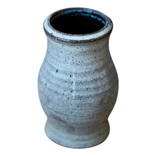 Brutalist Stoneware Vase by Jeanne & Norbert Pierlot for Puisaye, 1960s For Sale