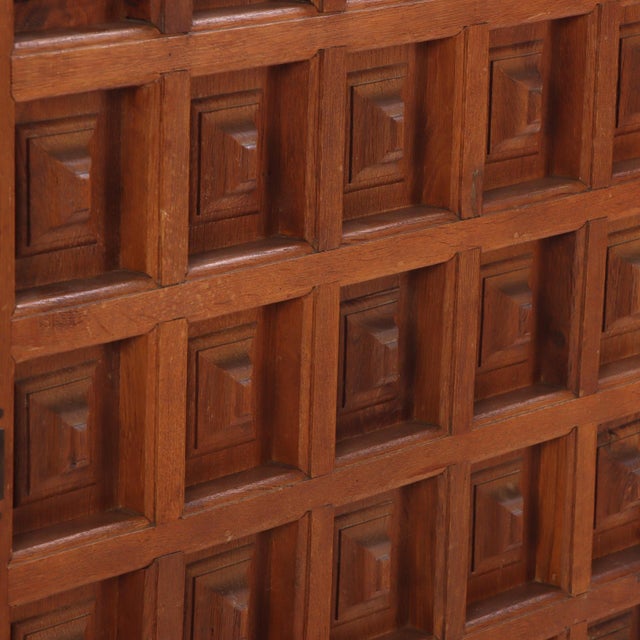 French Oak Brutalist-Style Cabinet, C. 1960. For Sale - Image 4 of 10