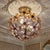 Ernst Palme 1960s Title Floral Glass Bloom Ceiling Light in the Style of Ernst Palme For Sale - Image 4 of 6