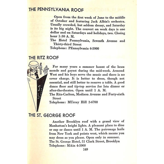 White "Nightlife: Vanity Fair's Intimate Guide to New York After Dark" 1931 Shaw, Charles G. For Sale - Image 8 of 8