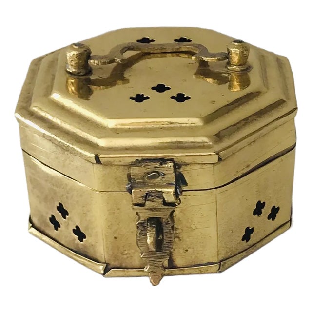 Vintage Brass Cricket Box* For Sale