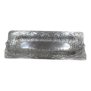 Aluminum Grape Motif Tray For Sale