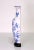 Vintage Japanese Blue & White Floral Mounted Porcelain Wall Pocket Vase With Birds & Flowers For Sale - Image 4 of 8