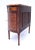 Chestnut French 19th Century Marquetry Demi-Lune Server Commode, Specimen Marble Top For Sale - Image 8 of 17
