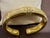 2000 - 2009 Judith Ripka Hinged Gold & Diamond Bangle Bracelet 18 KT Yellow Gold 66 Gm For Sale - Image 5 of 18