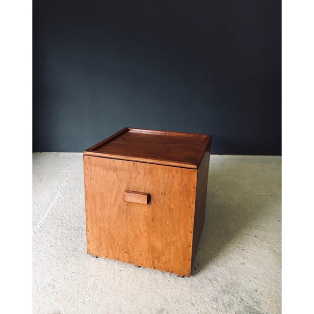 Handcrafted Cubical Side Table, Belgium, 1950s For Sale - Image 10 of 18