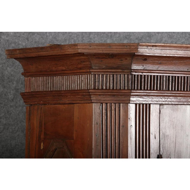 Late 18th Century Small Antique Baroque Cabinet in Oak, 1780 For Sale - Image 5 of 18