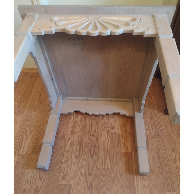 Ernest Thompson Hand-Carved Santa Fe - Southwestern Sunburst 30" Side Table, New Mexico For Sale - Image 11 of 11