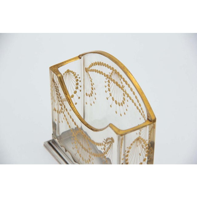 Cut Glass Letter Holder, in Good conditions.
