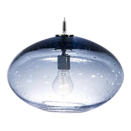 Orbit Pendant Light from the Fizz Collection in Steel Blue For Sale