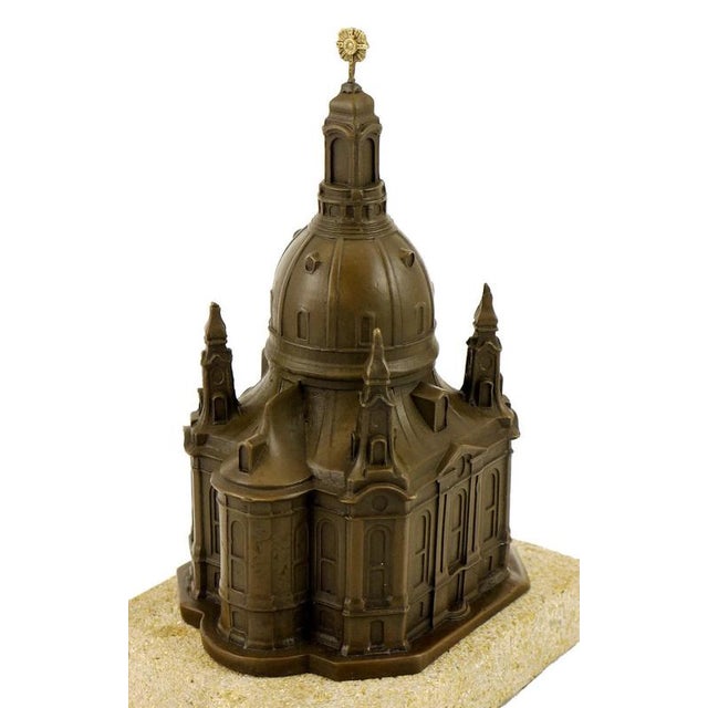 Dresden Frauenkirche Church Model in Bronze For Sale - Image 6 of 9