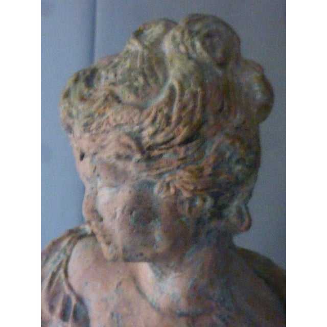 Ceramic Vintage Terra Cotta Terracotta Sculpture For Sale - Image 7 of 8