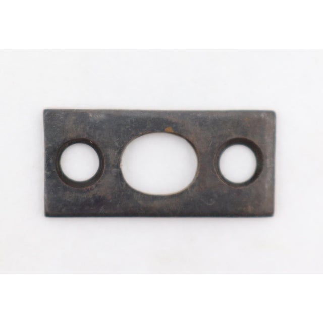 Black Reclaimed Cast Iron Flush Mount Floor Bolt For Sale - Image 8 of 8