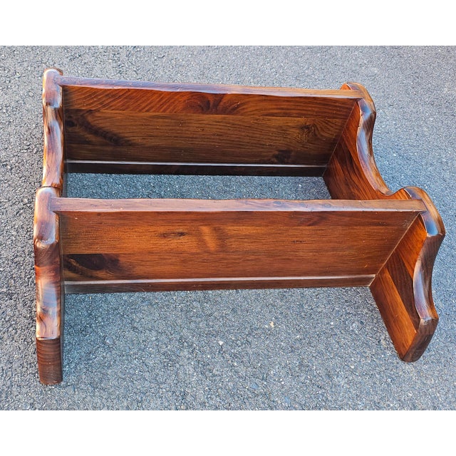 Mid 20th Century Mid 20th Century Antique Solid Pine Wall Shelves For Sale - Image 5 of 7