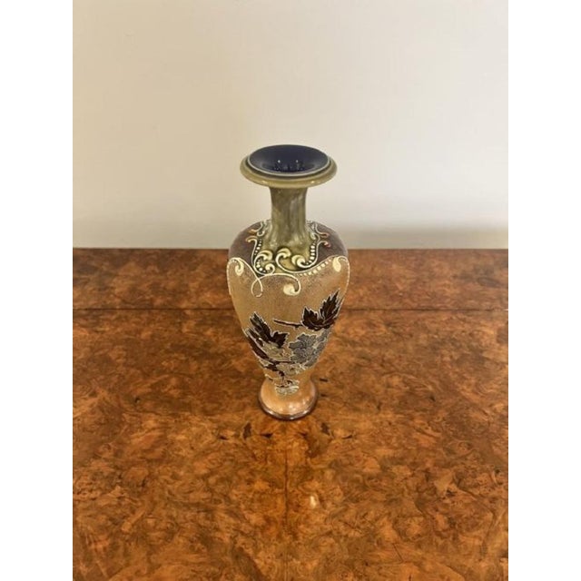 Late 19th Century Stoneware Vase from Doulton, 1880s For Sale - Image 5 of 8