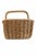 Vintage Mid-Century Americana Harvesting Basket Rustic Farmhouse Wicker Gathering Basket – Handwoven Organic Storage – 11.5” W For Sale - Image 4 of 7