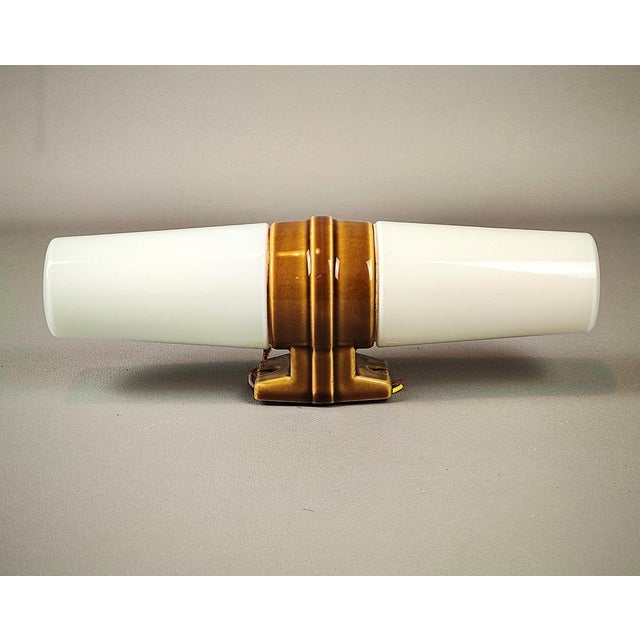 Porcelain Bathroom Wall Light by Sigvard Bernadotte for Ifo, 1950s For Sale - Image 6 of 9