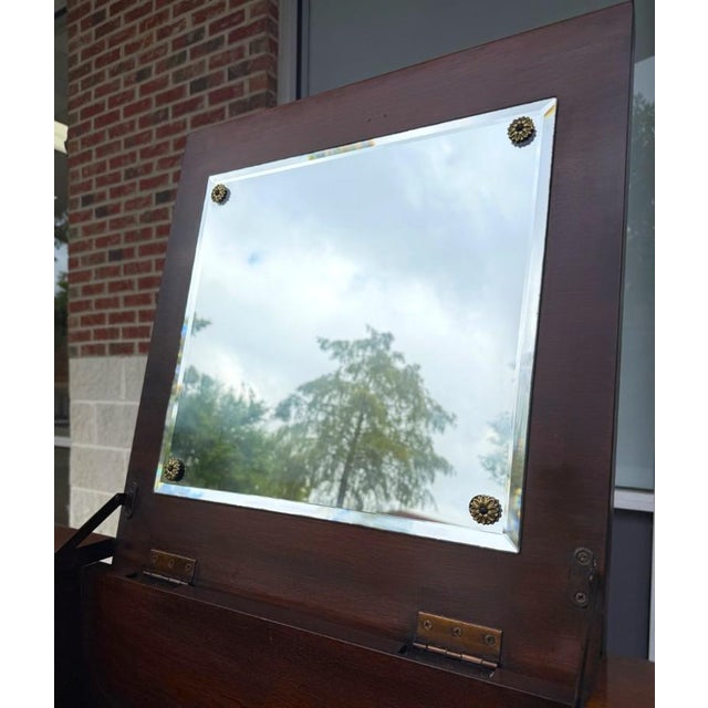 1980s Henkel Harris Solid Mahogany Vanity Model No. 2704 For Sale In Raleigh - Image 6 of 18