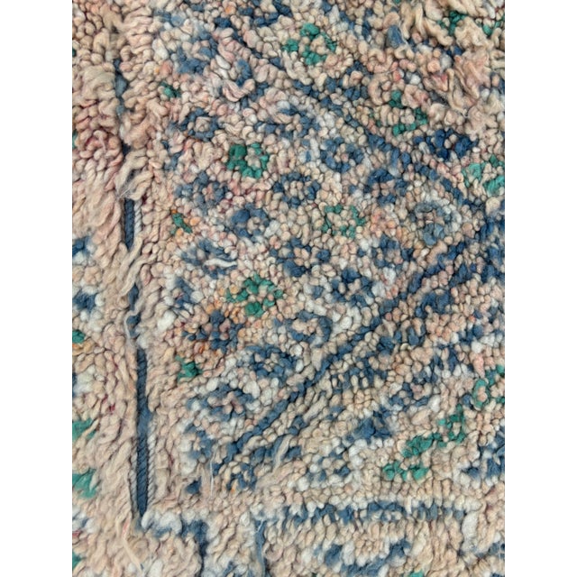Pink Vintage Moroccan Boujad Wool Rug For Sale - Image 8 of 10