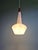 Wood Scandinavian Pendant Light in Satin White Opaline Glass and Teak, 1960s For Sale - Image 7 of 14