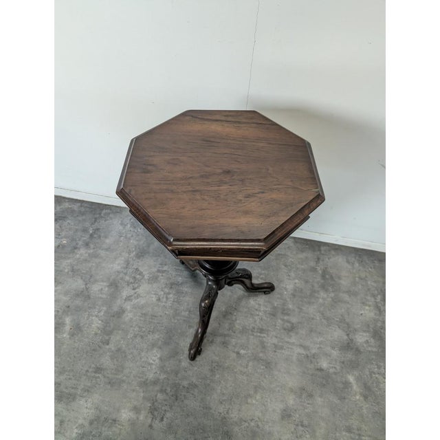 Vintage English Walnut Worktable For Sale - Image 3 of 5