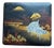 Antique 20th Century Japanese Lacquer Box with Fuji Landscape, 1920s For Sale