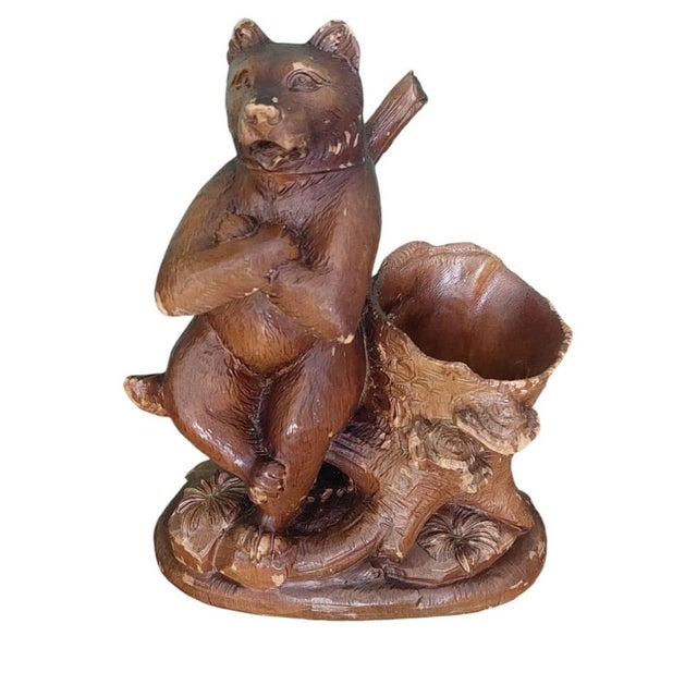 Black Forest Ashtray with Bear, 1920s For Sale - Image 3 of 10