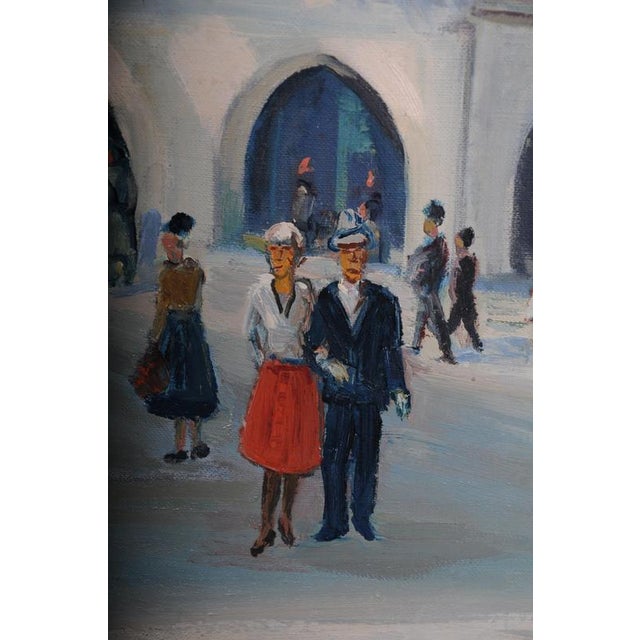I. Wiehmann, Elector's Palace & St. Catherine's Church in Brandenburg, Oil Painting For Sale - Image 12 of 18
