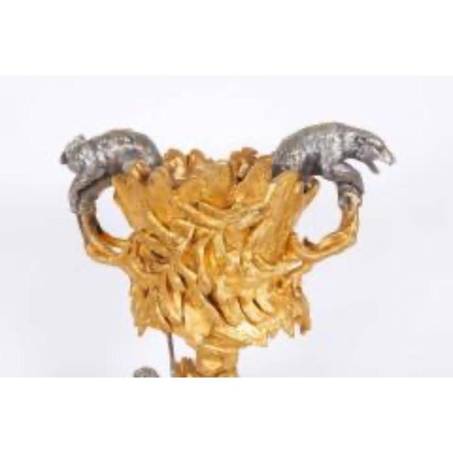 Traditional Important Ormolu and Silvered Bronze Figural Wine Cooler, Possibly Russian, 1860 For Sale - Image 3 of 6