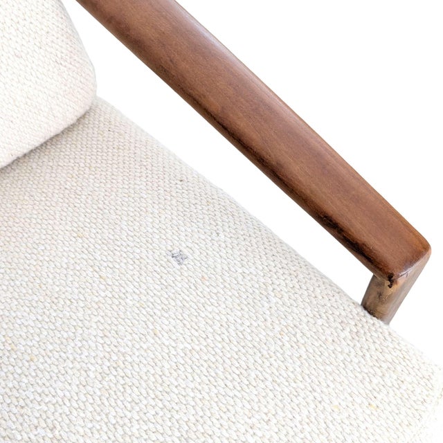 Vintage Easy Chair in Wool and Walnut For Sale - Image 10 of 11