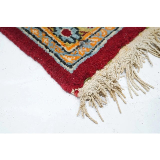 Persian Vintage Persian Qum Rug 4'6'' x 6'7'' For Sale - Image 3 of 12